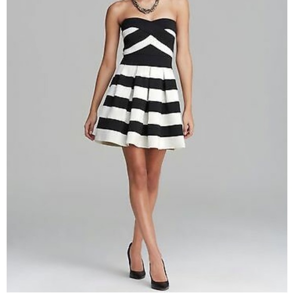 BCBGMaxAzria Dresses & Skirts - new! BCBG navy & cream dress